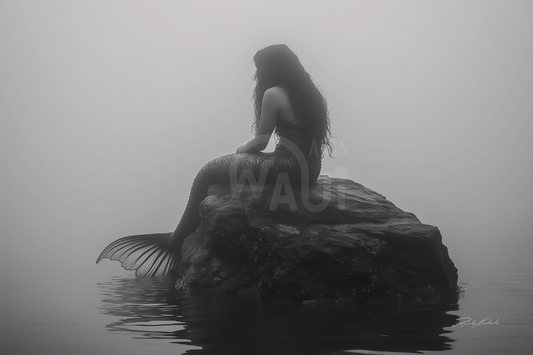 Affiche photo papier Une sirène du matin brumeux